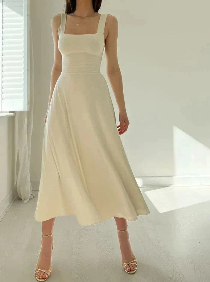 Midi A-Line Dress Elegance – Timeless and Sophisticated Elegance