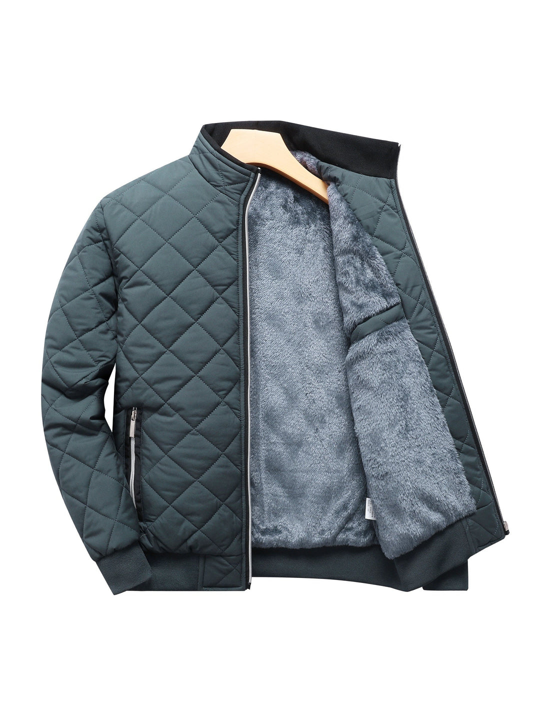 Casual Solide Fleece Warme Puffer Winter Jacke Für Herren | Perfekt für Kalte Wintertage