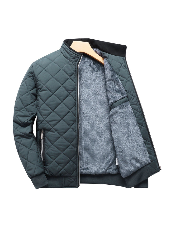 Casual Solide Fleece Warme Puffer Winter Jacke Für Herren | Perfekt für Kalte Wintertage