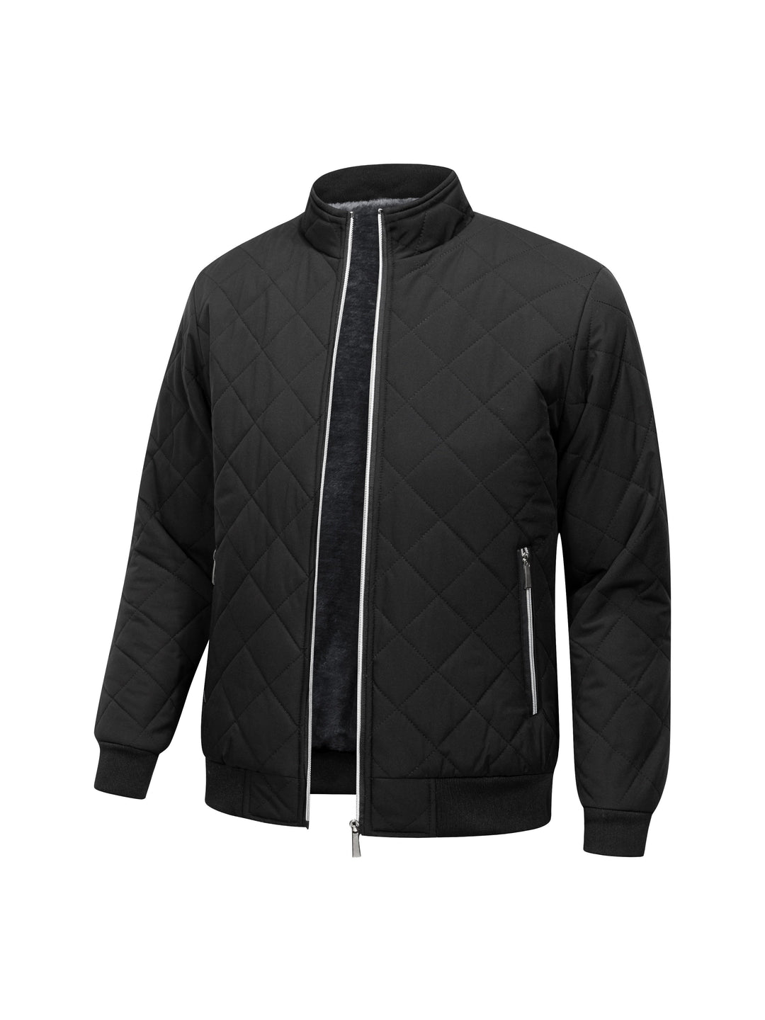 Casual Solide Fleece Warme Puffer Winter Jacke Für Herren | Perfekt für Kalte Wintertage