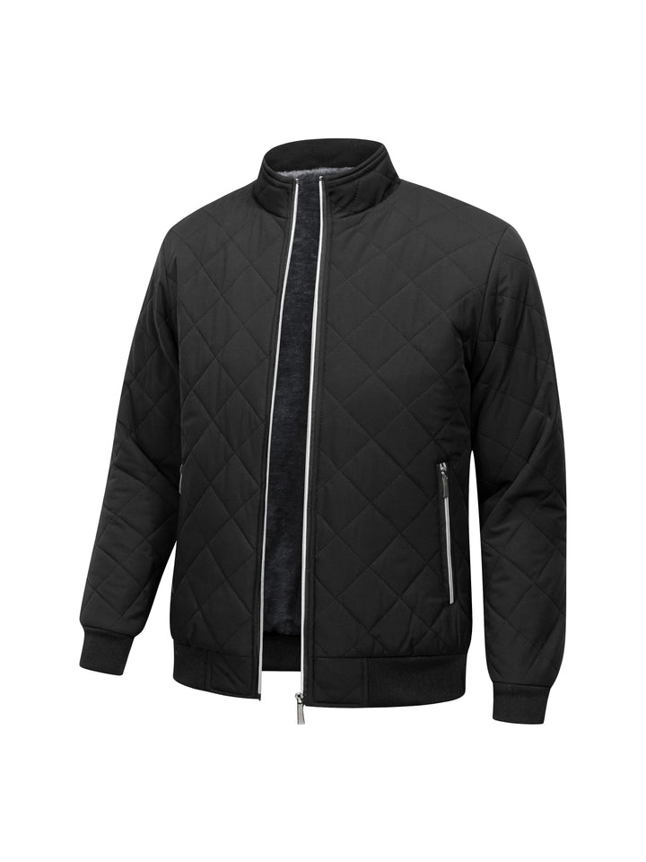Casual Solide Fleece Warme Puffer Winter Jacke Für Herren | Perfekt für Kalte Wintertage