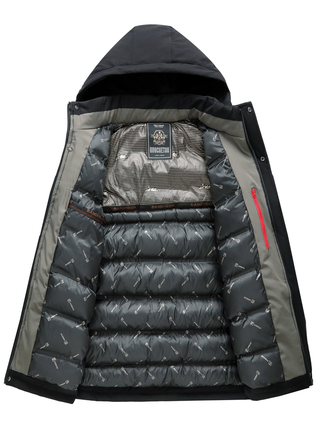 Veste thermique décontractée avec capuche amovible Veste d'hiver pour hommes | Parfaite pour les activités de plein air