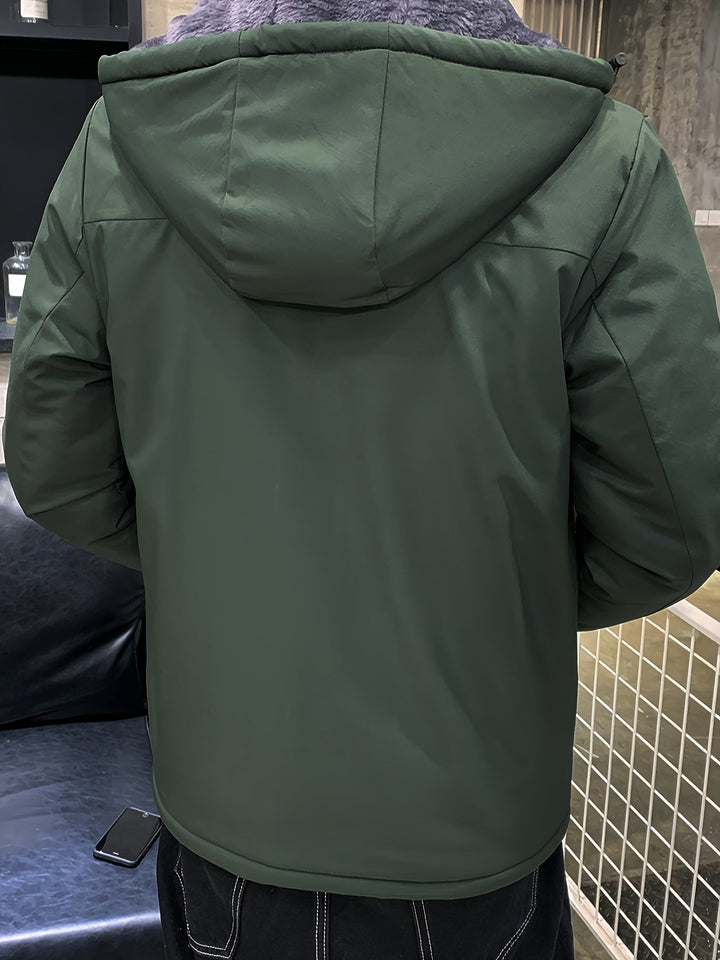 Warme Casual Kapuzen Lange Winter Jacke Für Herren | Ideal für Winter