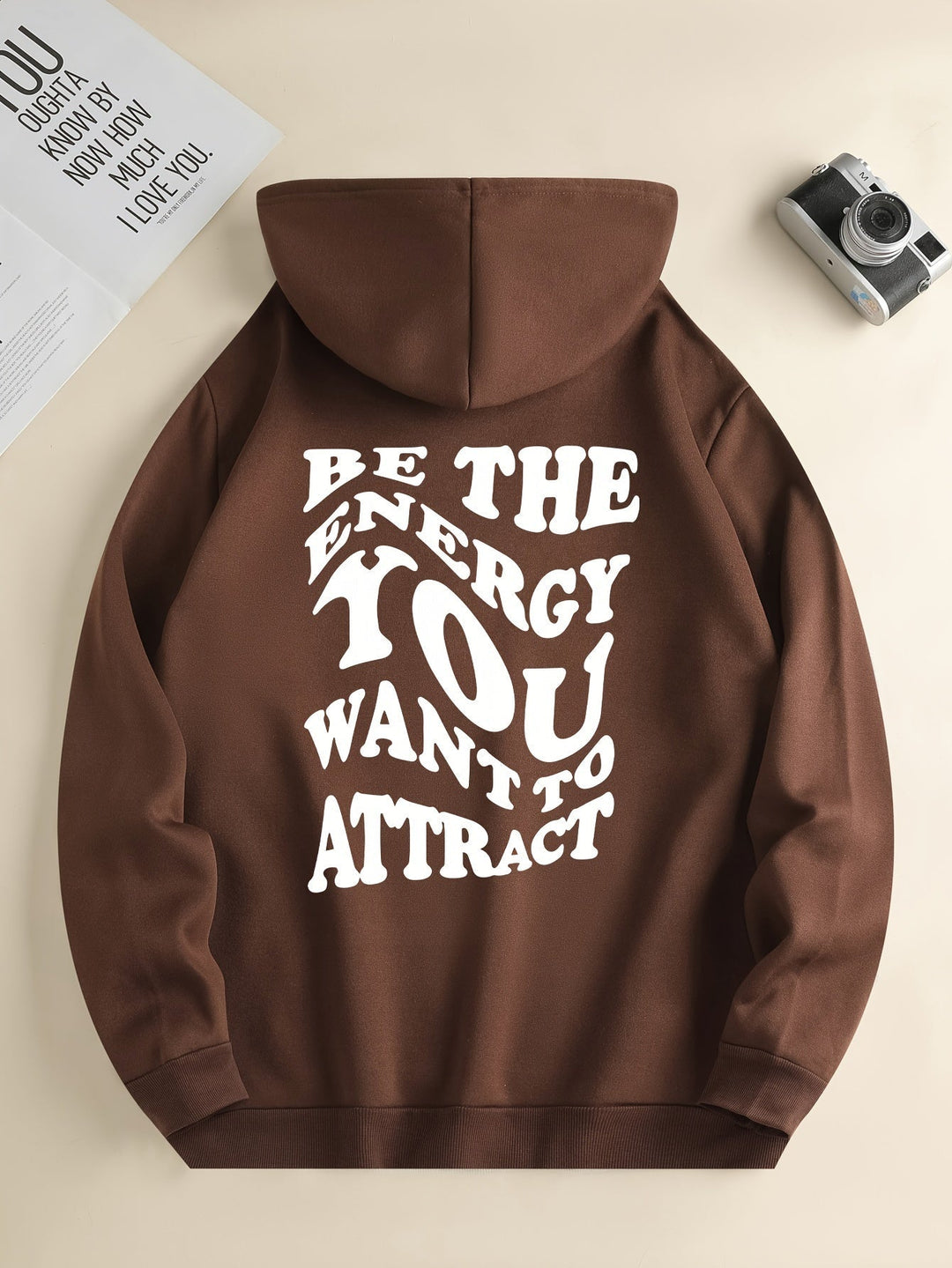 Eleganter Pullover-Hoodie mit Kapuze und Backprint für Women | Perfekt für den Alltag