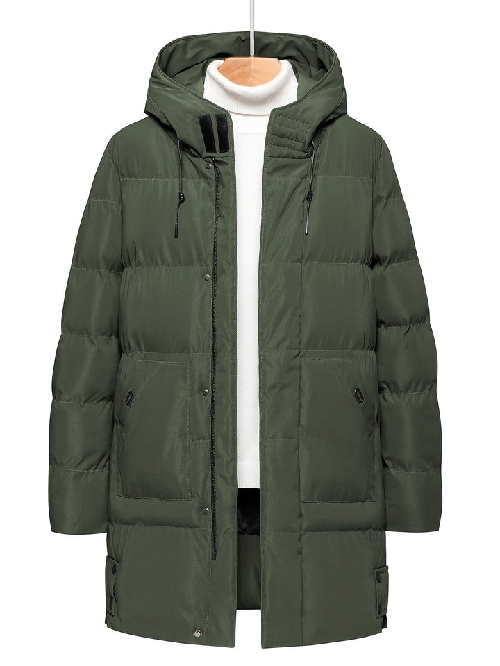 Casual Fleece-Gefütterte Reißverschluss Vorderseite Winter Jacke Für Herren | Perfekt für Outdoor-Aktivitäten