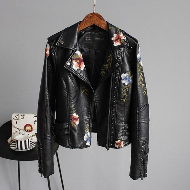 Quinn - bestickte Cropped Vintage-Jacke