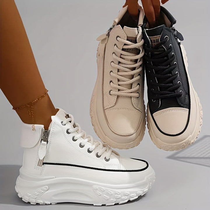 Casual high-top platform sneakers for women | Perfect for casual days