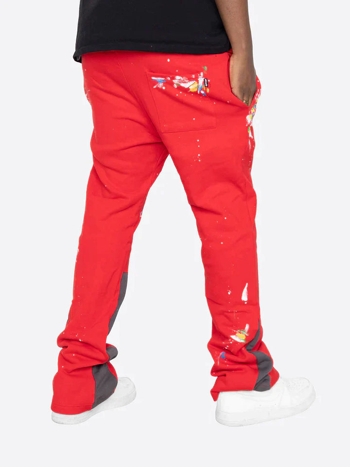 Farbspritzer Flare Sweatpants für entspannte Tage