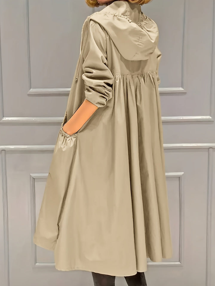 Stilvoller Vintage-Trenchcoat mit gegürteten langen Ärmeln für Damen | Perfekt für jeden Anlass