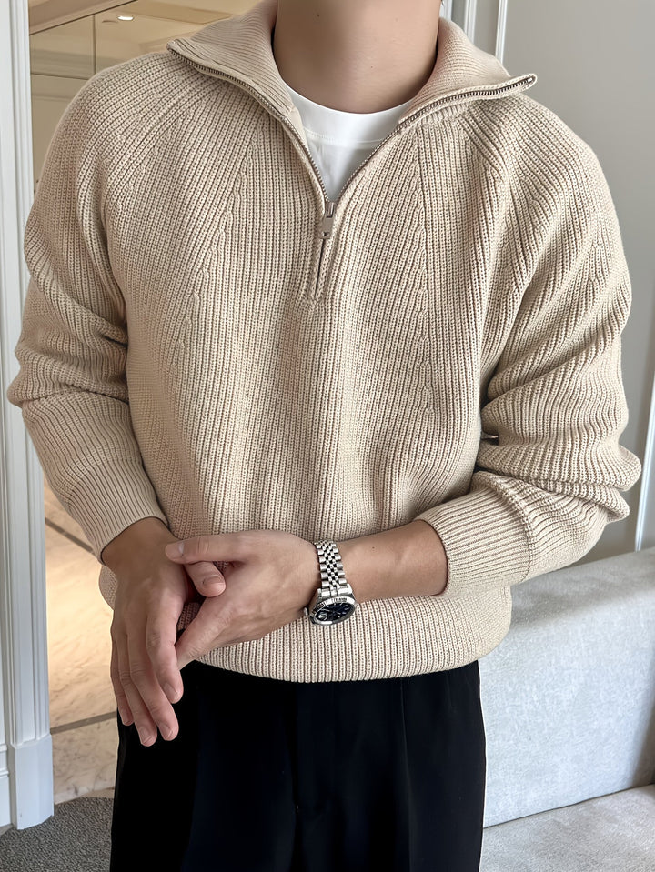 Mauricio - Lässiger Pullover mit Reißverschluss für Männer