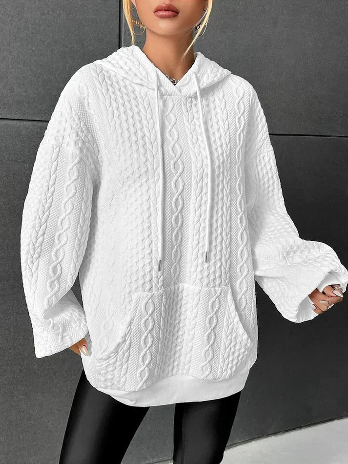 Viktoria - pull en tricot pour femmes avec capuche