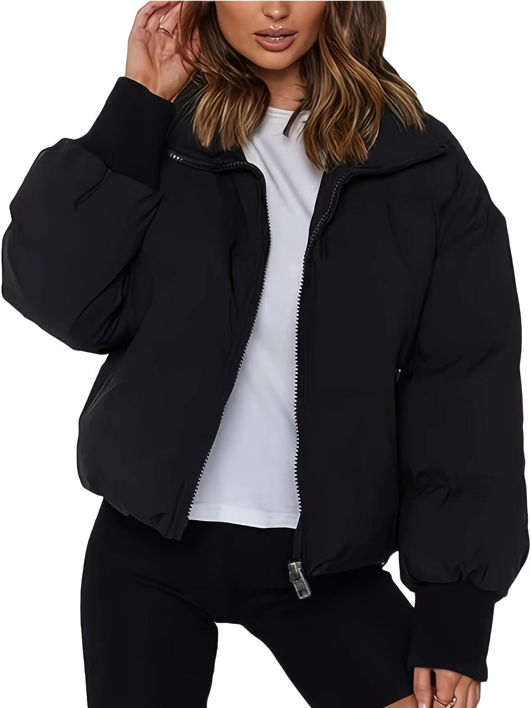 Casual Kurze Puffer Winterjacke für Frauen | Perfekt für Wintertage