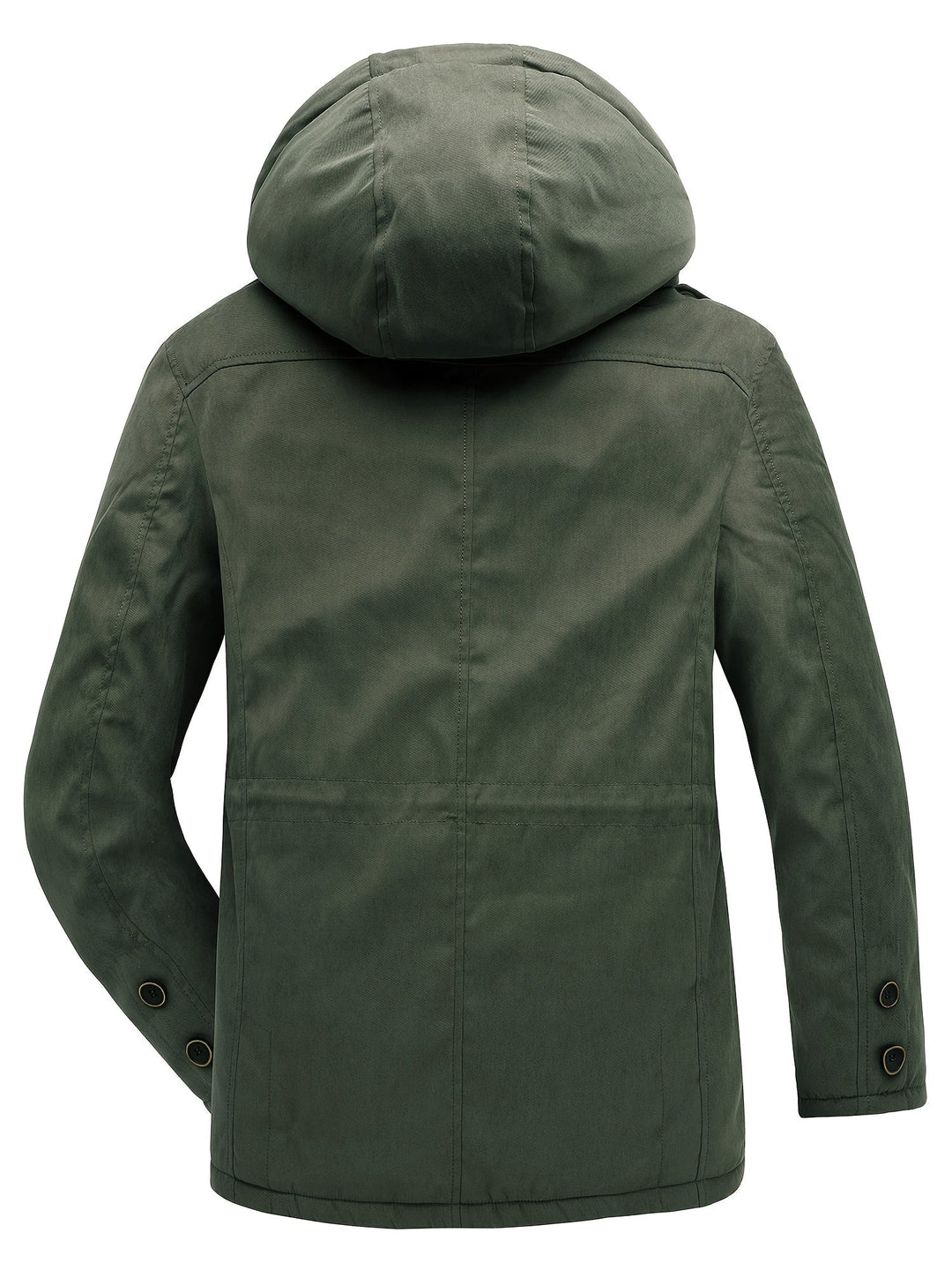 Casual Veste d'hiver cargo à capuche avec plusieurs poches en polaire chaude | Parfaite pour les activités de loisirs