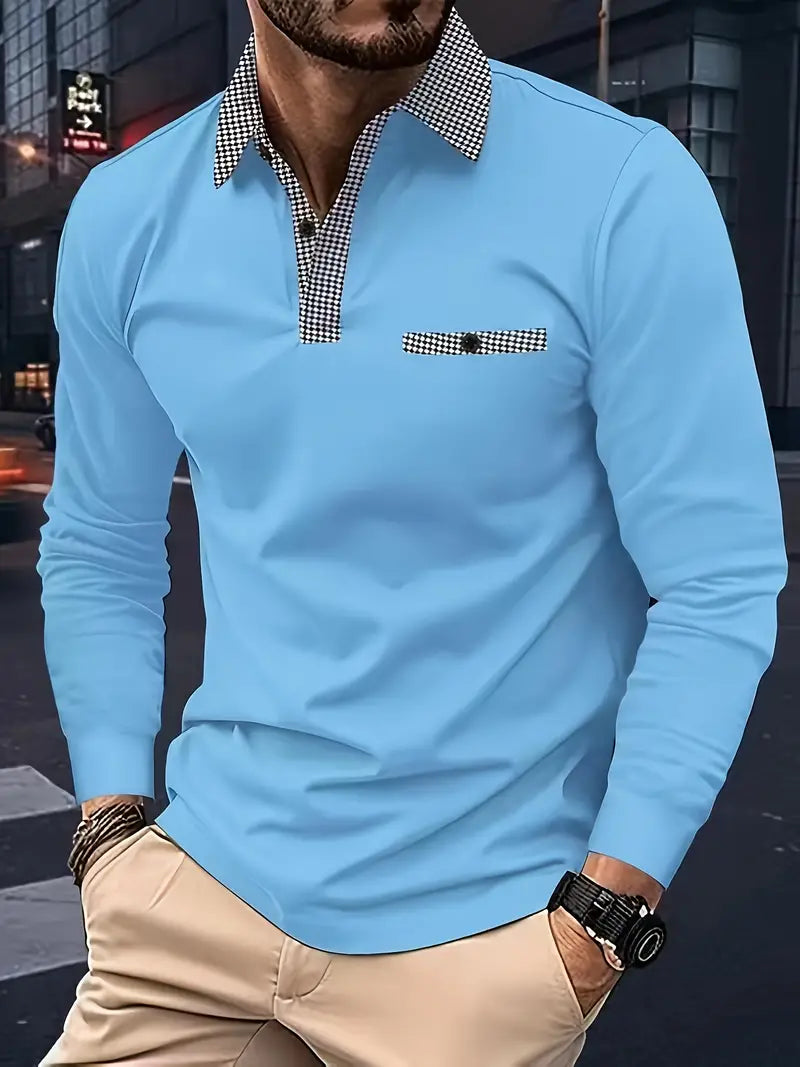 Ethan – polo à manches longues classique pour le printemps
