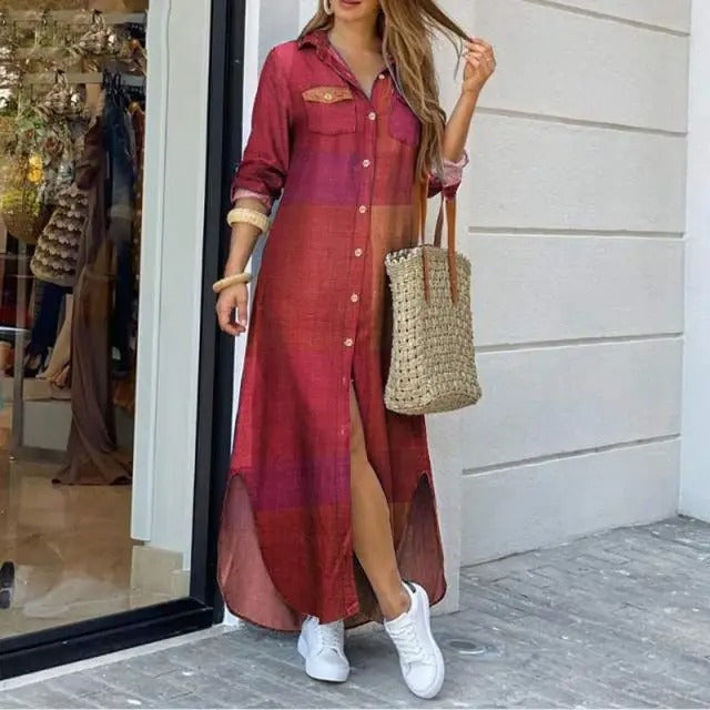Magdalena – Robe-chemise en jean décontractée