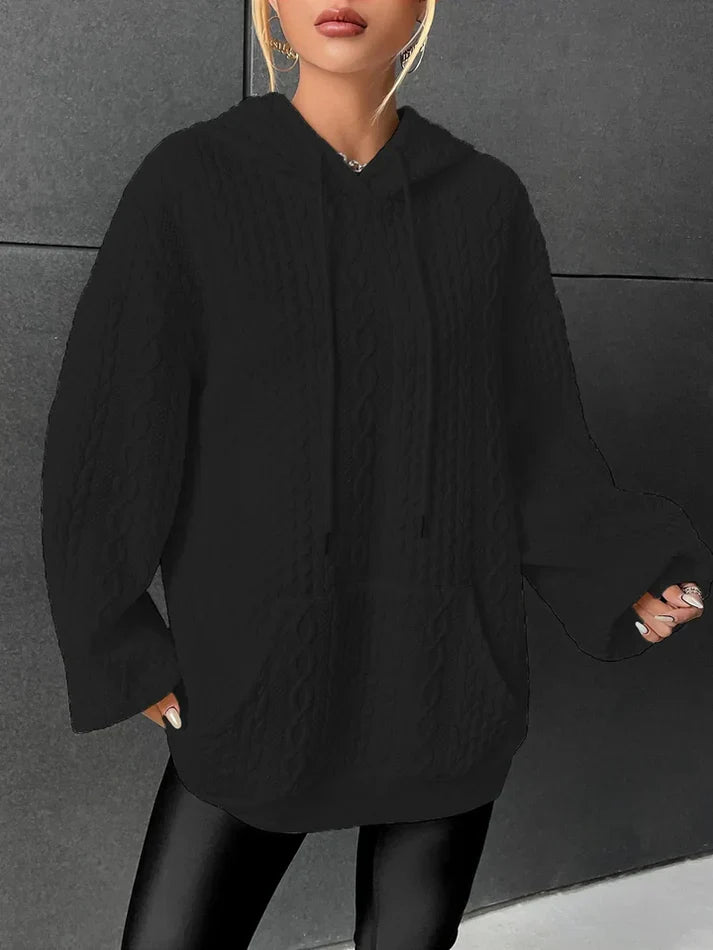 Viktoria - pull en tricot pour femmes avec capuche