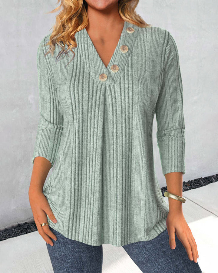 Philomena - Blouse verte unie