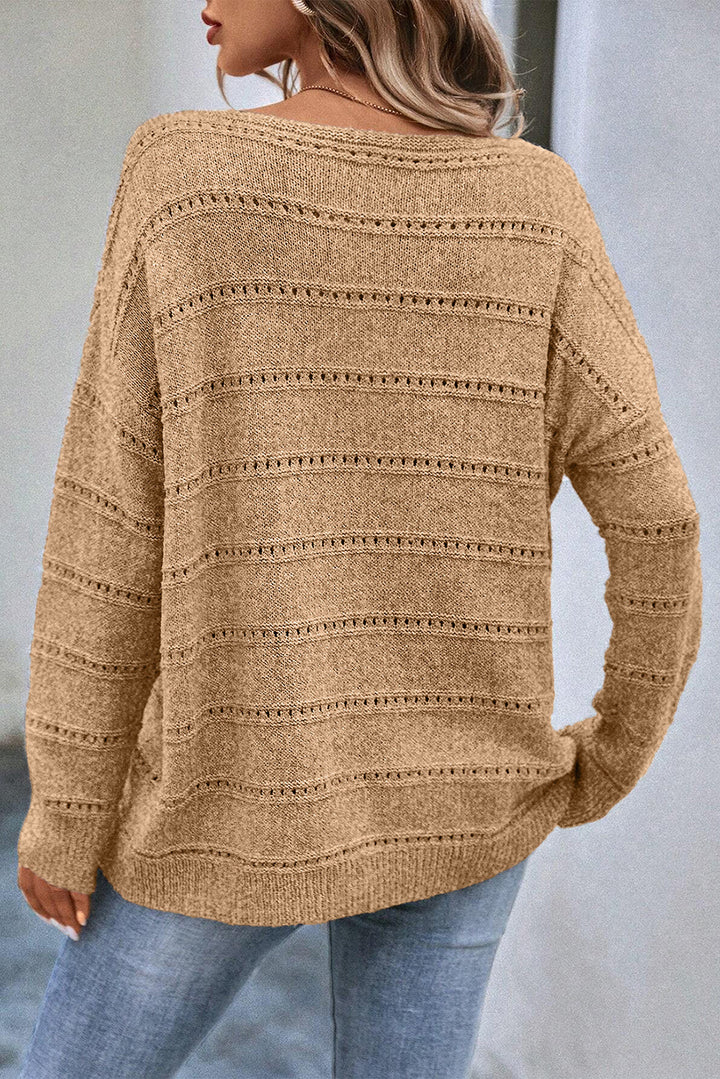 Maglione di lusso con dettagli elaborati per donne