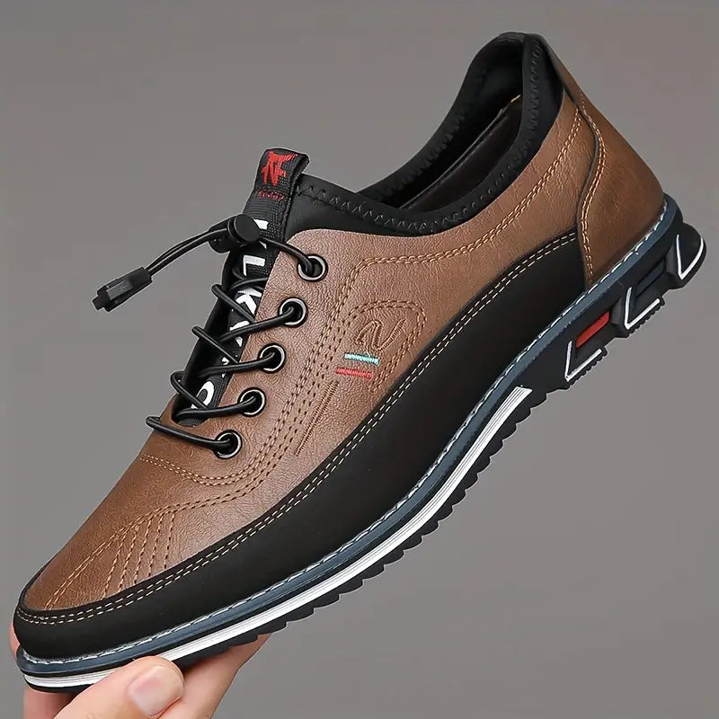 Herren Freizeitschuhe mit rutschfester Sohle – Bequeme Schnürschuhe im sportlich-modernen Design