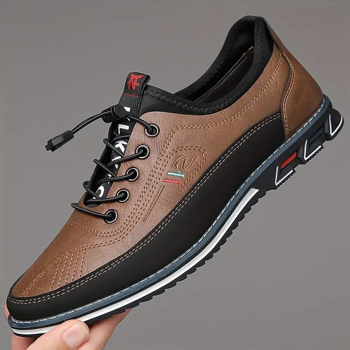 Herren Freizeitschuhe mit rutschfester Sohle – Bequeme Schnürschuhe im sportlich-modernen Design