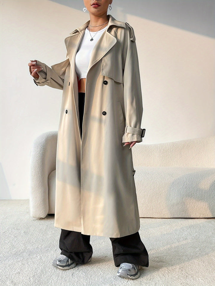 Stilvoller Trenchcoat mit Gürtel und mittellangem Design für Damen | Perfekt für den Alltag