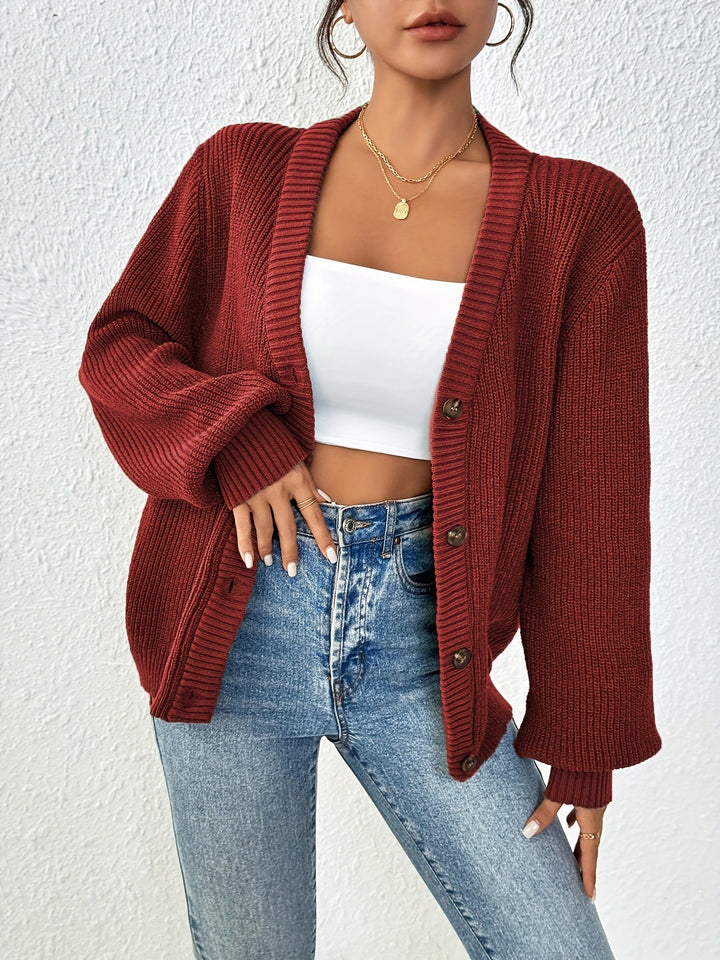Cardigan en laine tricotée chaude et élégante pour femmes | Idéal pour toutes les saisons