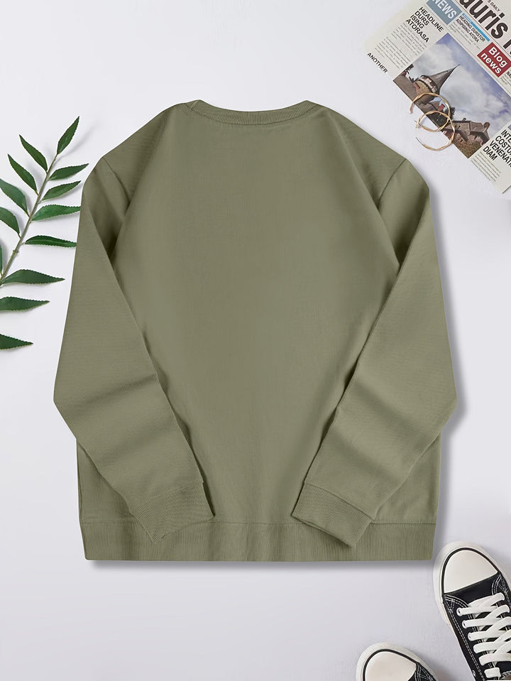 Oversize Sweatshirt mit Bärenmotiv – Streetwear Pullover für Herren mit Print “Have a Good Mood Every Day”