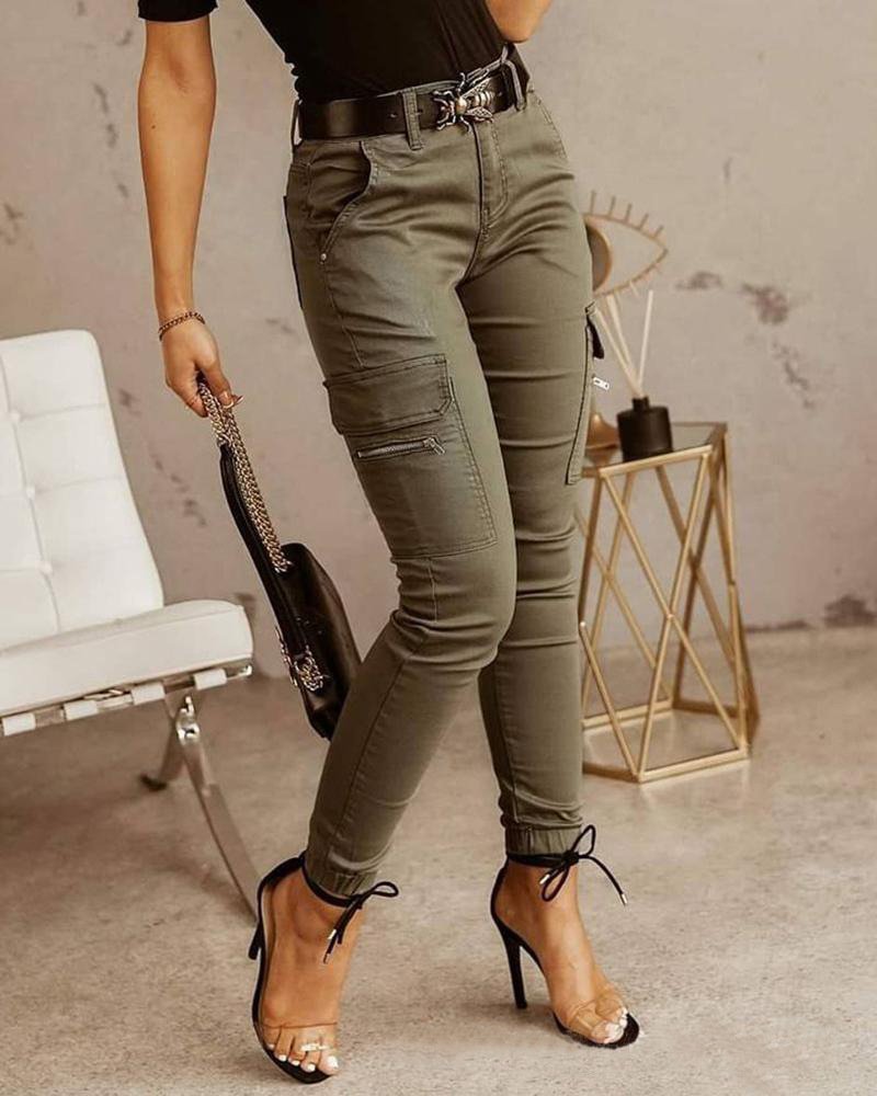 Maja - Jeans cargo pour femmes pour une polyvalence élégante