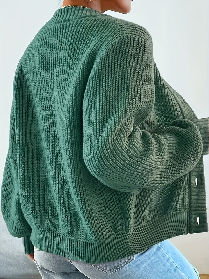 Cardigan en laine tricotée chaude et élégante pour femmes | Idéal pour toutes les saisons