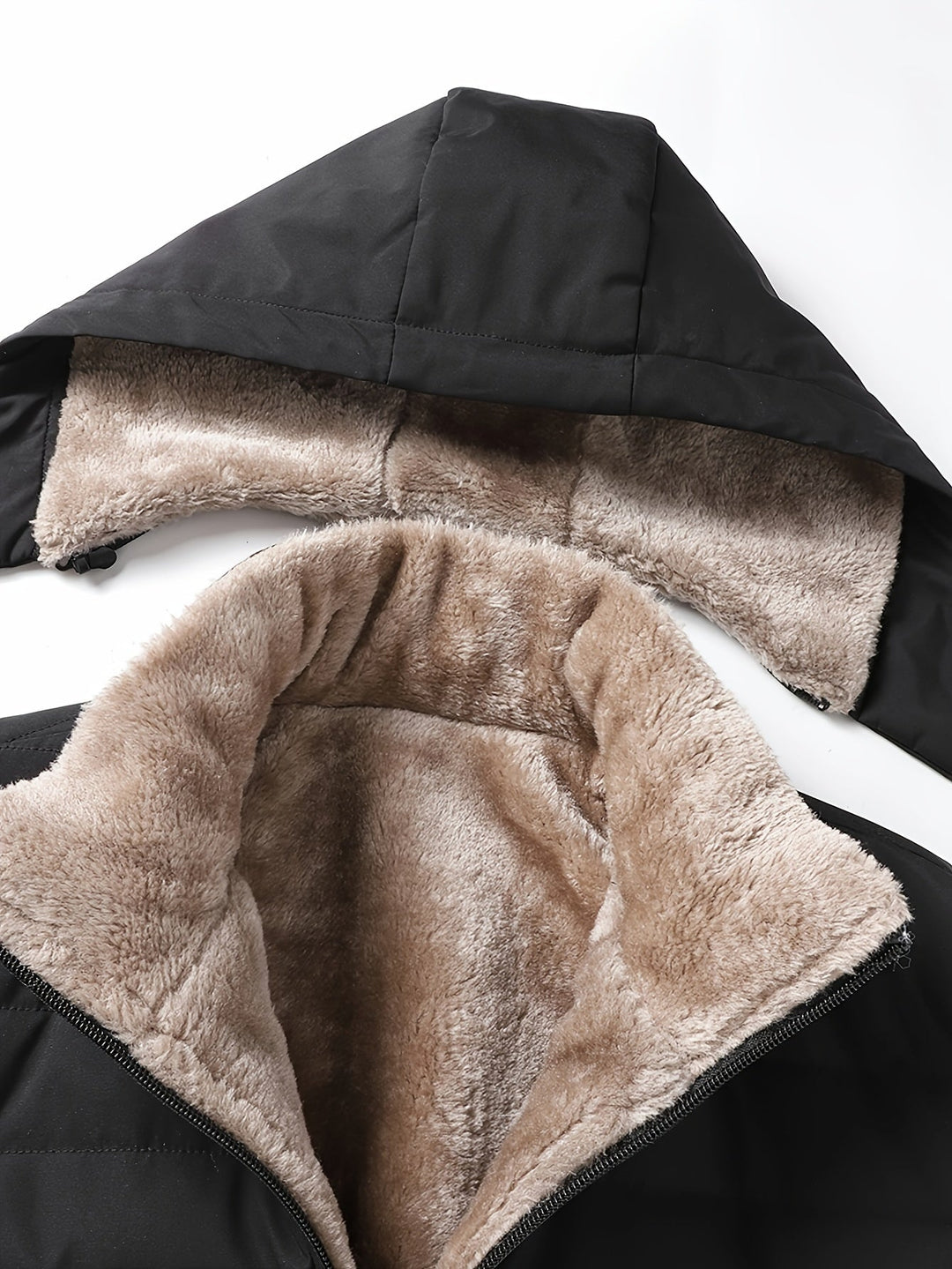 Britt - Giacca invernale elegante per uomo - Calda giacca in pile imbottita con cappuccio