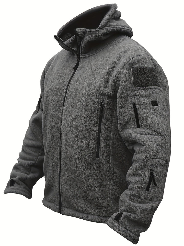 Warme Fleece-Reißverschluss-Winddichte Outdoorjacke Für Herren | Perfekt für Outdoor-Aktivitäten