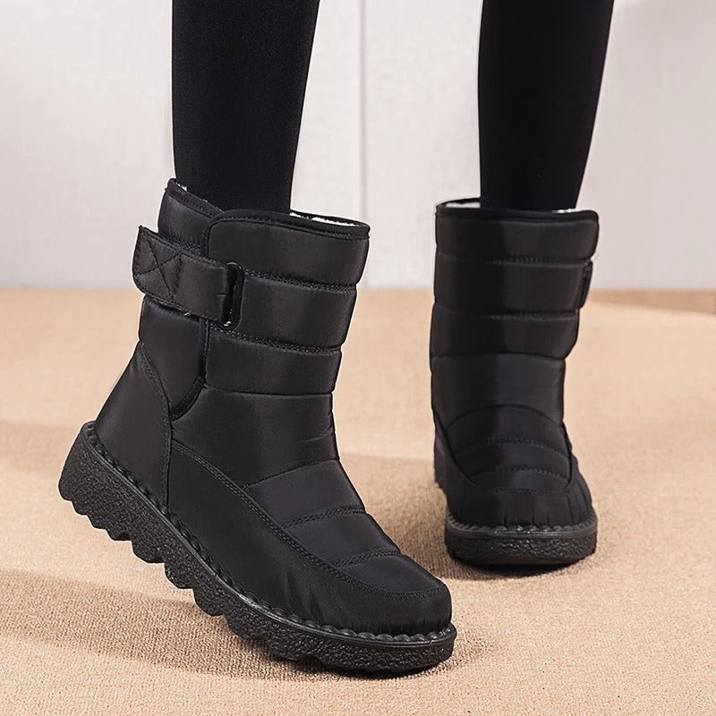 Bottes d'hiver en peluche épaisse