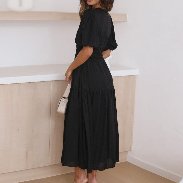 Robe Midi Élégante – Charme Discret et Raffinement Intemporel
