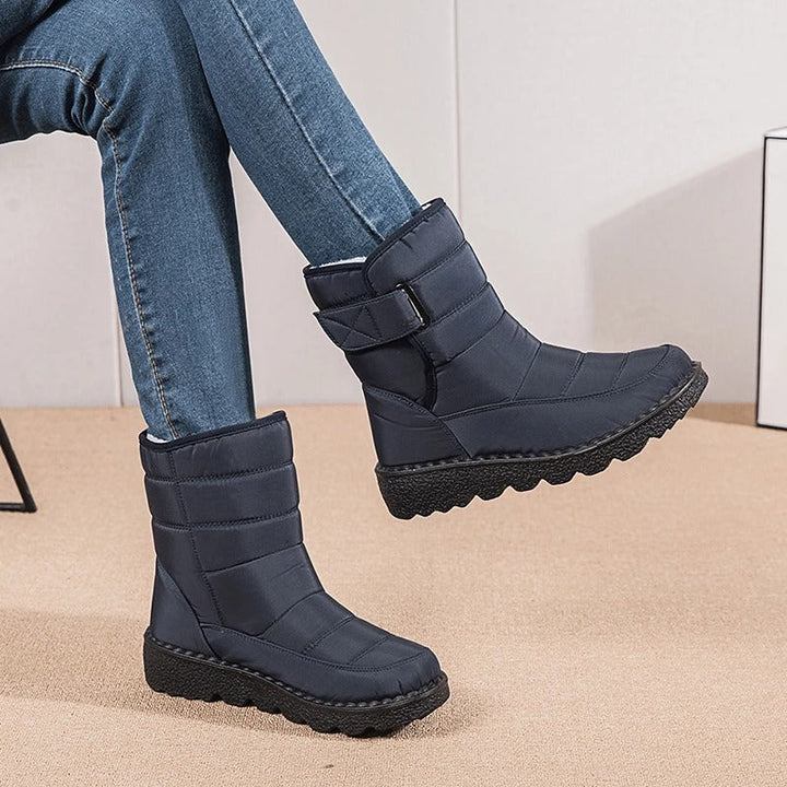 Bottes d'hiver en peluche épaisse