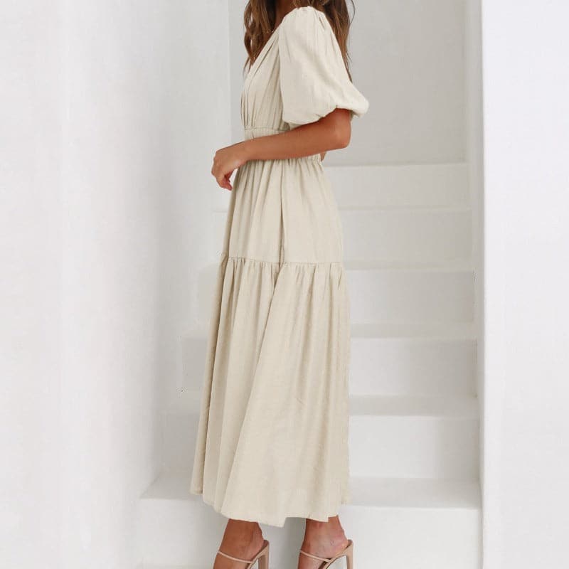 Robe Midi Élégante – Charme Discret et Raffinement Intemporel