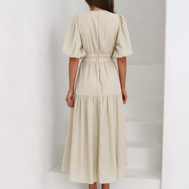 Robe Midi Élégante – Charme Discret et Raffinement Intemporel