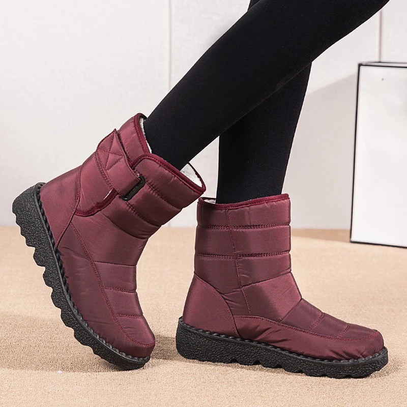 Bottes d'hiver en peluche épaisse