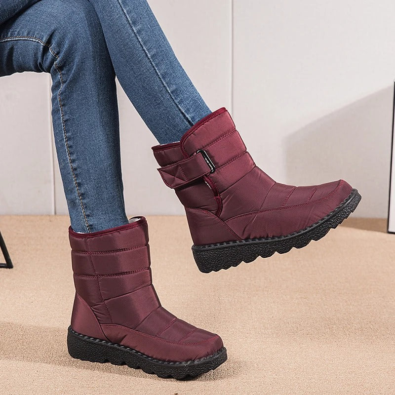 Bottes d'hiver en peluche épaisse