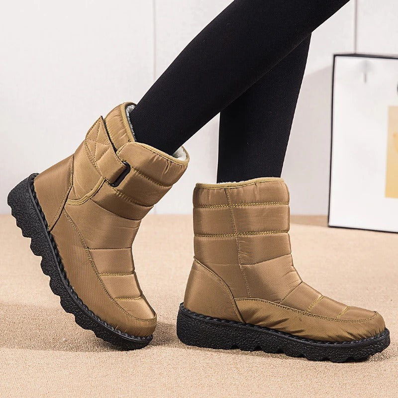 Bottes d'hiver en peluche épaisse