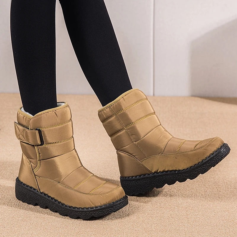 Bottes d'hiver en peluche épaisse