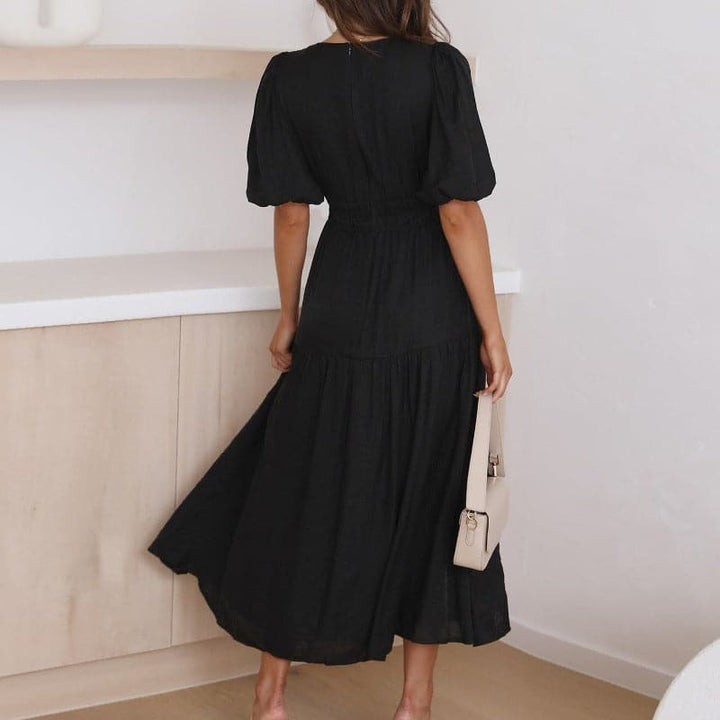Robe Midi Élégante – Charme Discret et Raffinement Intemporel