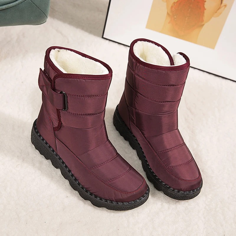 Bottes d'hiver en peluche épaisse