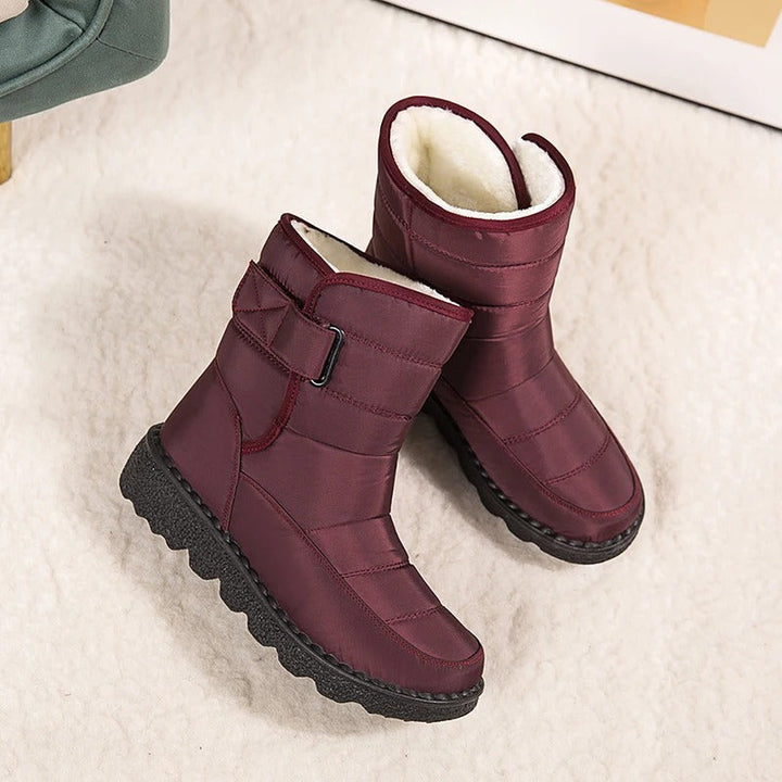 Bottes d'hiver en peluche épaisse
