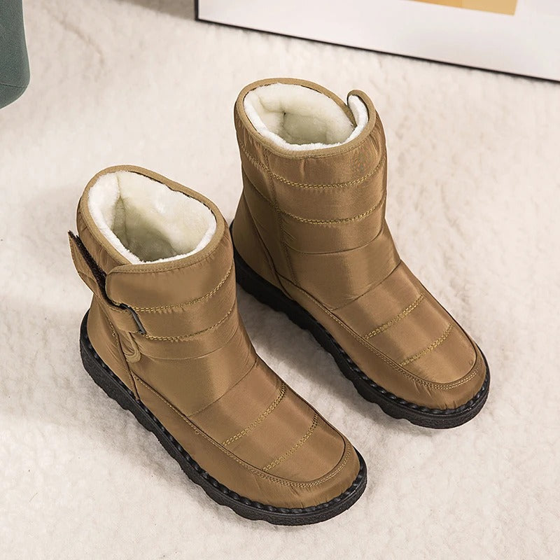 Bottes d'hiver en peluche épaisse