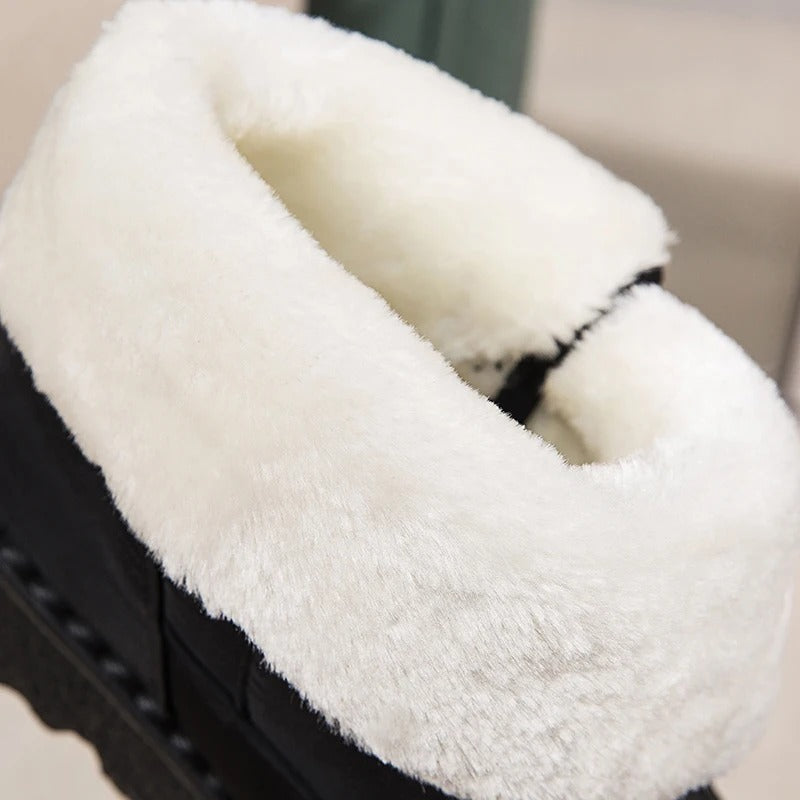 Bottes d'hiver en peluche épaisse