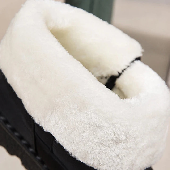 Bottes d'hiver en peluche épaisse
