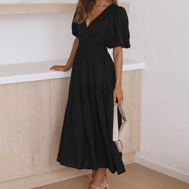 Robe Midi Élégante – Charme Discret et Raffinement Intemporel