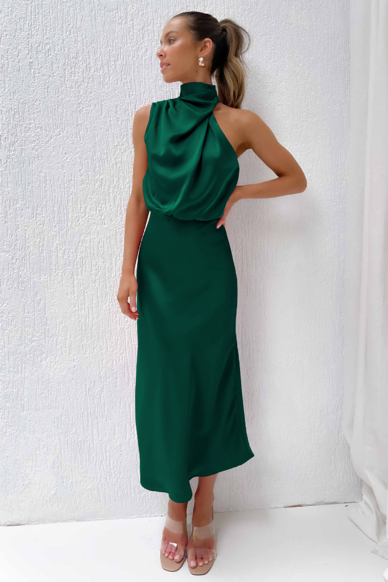 Elise - Elegantes Maxikleid aus Satin