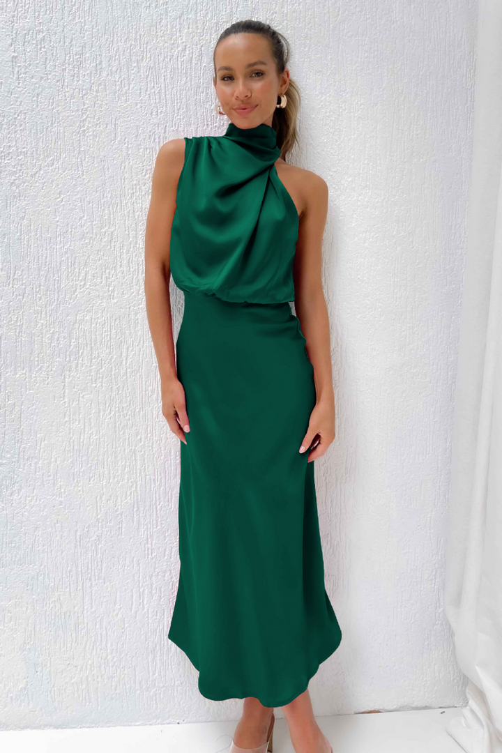 Elise - Elegantes Maxikleid aus Satin
