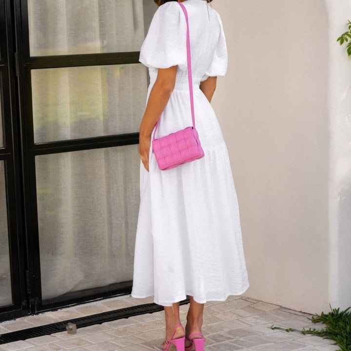 Robe Midi Élégante – Charme Discret et Raffinement Intemporel
